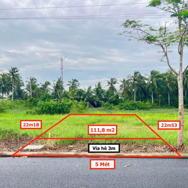 CẦN BÁN 111m2 Đất Khu dân cư Chợ Tắc Cậu – Bình An Châu Thành KG,